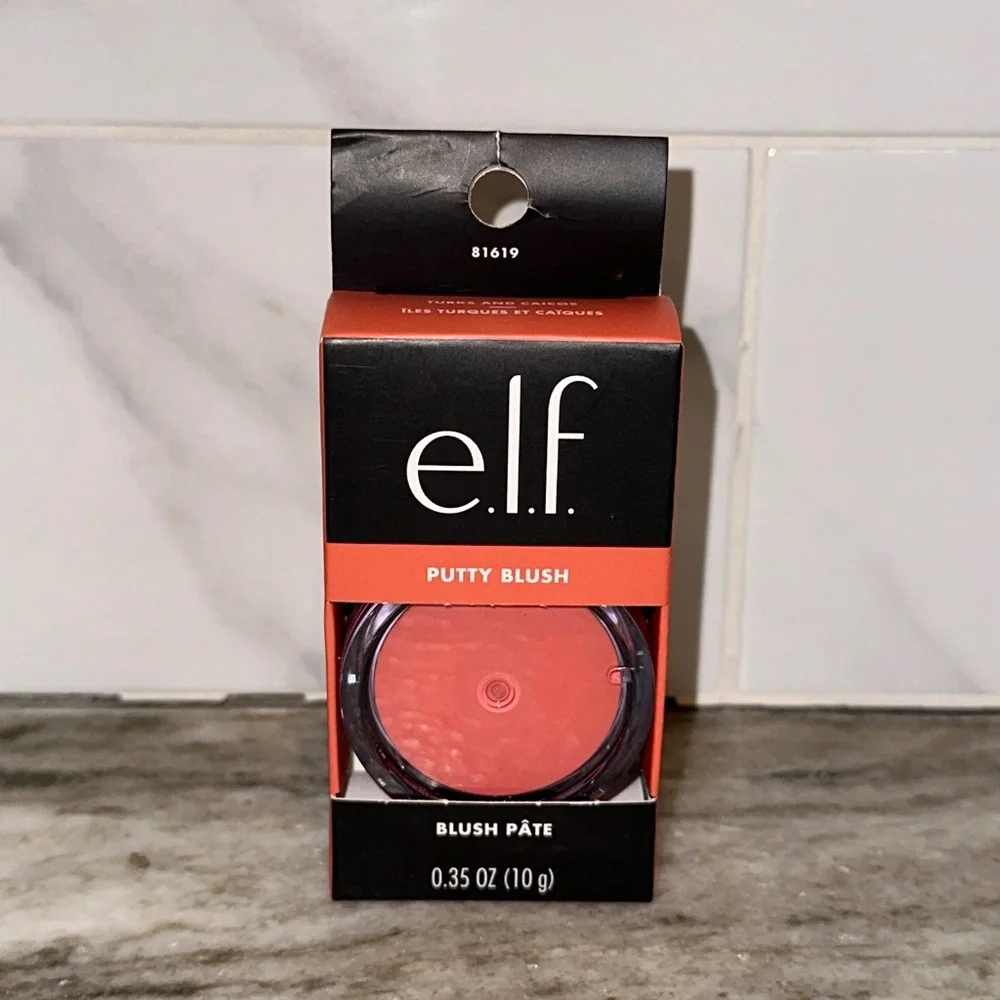 e.l.f. PUTTY BLUSH Turks and Caicos Coral Cream Blush ELF TikTok NEW Semi-Matte